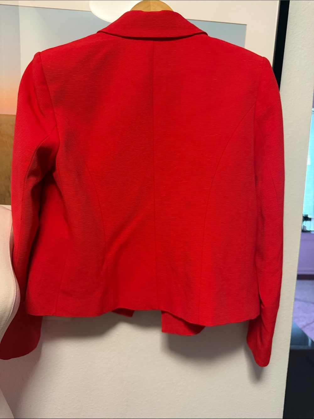 NWT L'Agence Brooke Double-Breasted Crop Blazer in Fire Red. SIZE 10 - Picture 10 of 10